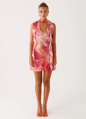 Tanner Mini Dress - Flamingo Fling