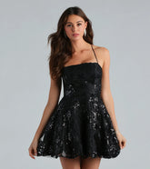 Joanna Sequin Lace Party Dress