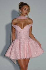 Sapphire Mini Dress - Blush