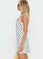 Bombshell Mini Dress Black Polka Dot