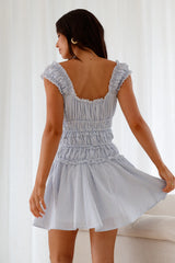 Ocean Breath Mini Dress Blue