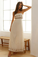 Escape To Paradise Maxi Dress Beige