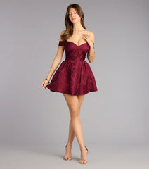 Winslow Off-The-Shoulder Skater Dress