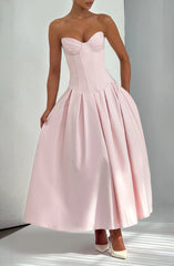 Salma Midi Dress - Blush