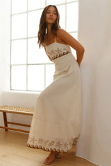 Escape To Paradise Maxi Dress Beige