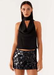 Catching Feelings Top - Black
