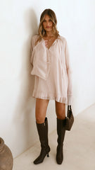 Leera Mini Dress - Nude