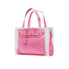 Grocery Bags Creative Parody Platinum Bag Print Woven Bag Fire Over The Net Birkin Fitness Casual Bag