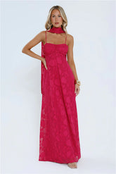 Flirt With Fire Maxi Dress Pink