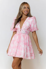 Buttercup Whispers Mini Dress Pink