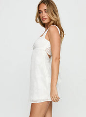 Mcbeath Mini Dress White Burnout