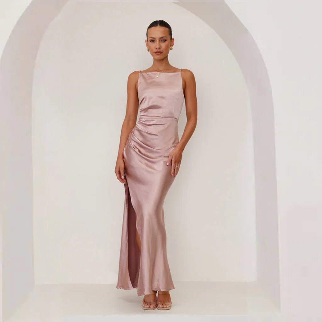 Bridesmaid Maxi Dress - Dust Pink