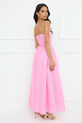 Luciana Strapless Maxi Dress Pink